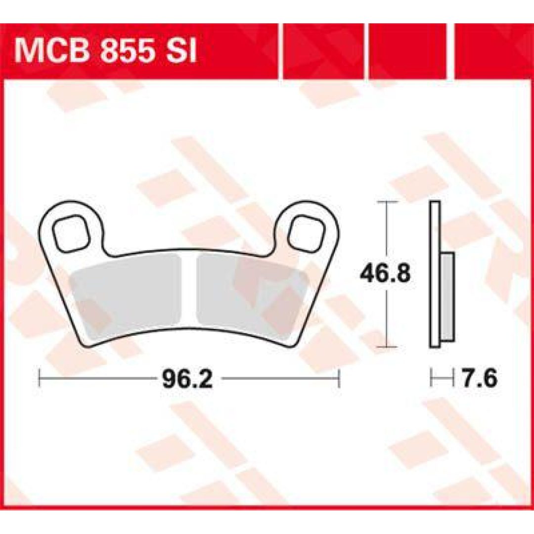Bromsbelägg FRAM RSI Racing Sinter TRW BRAKE PAD SINTER OFFROAD