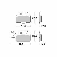 Bromsbelägg FRAM RSI SBS