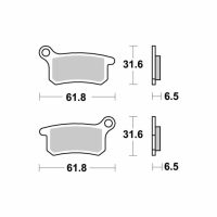 Bromsbelägg FRAM RSI SBS