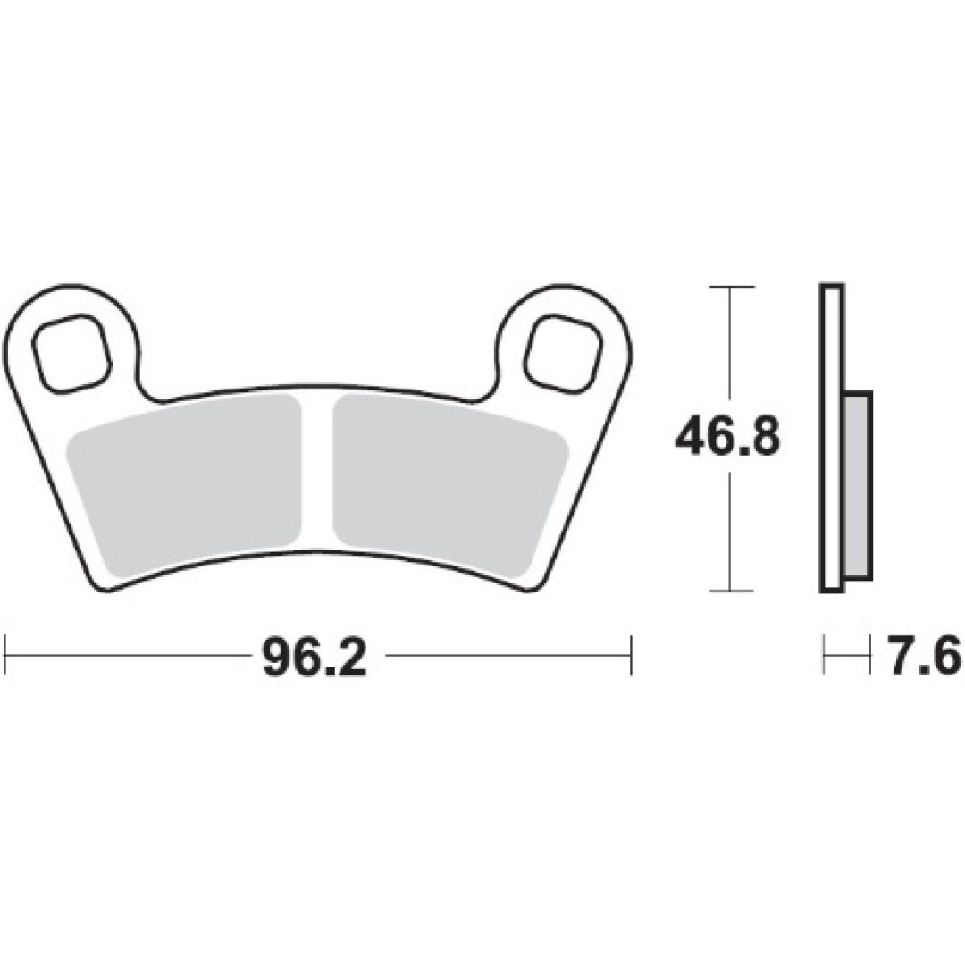 Bromsbelägg FRAM Sinter MOTO-MASTER BRAKE PAD SINTER ATV NITR