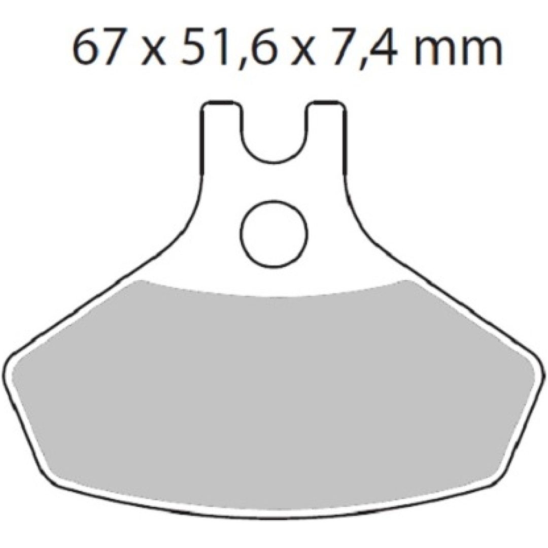 Bromsbelägg FRAM Sinter MOTO-MASTER BRAKE PAD SINTER ATV NITR