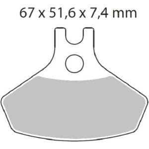 Bromsbelägg FRAM Sinter MOTO-MASTER