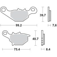 Bromsbelägg FRAM Sinter MOTO-MASTER