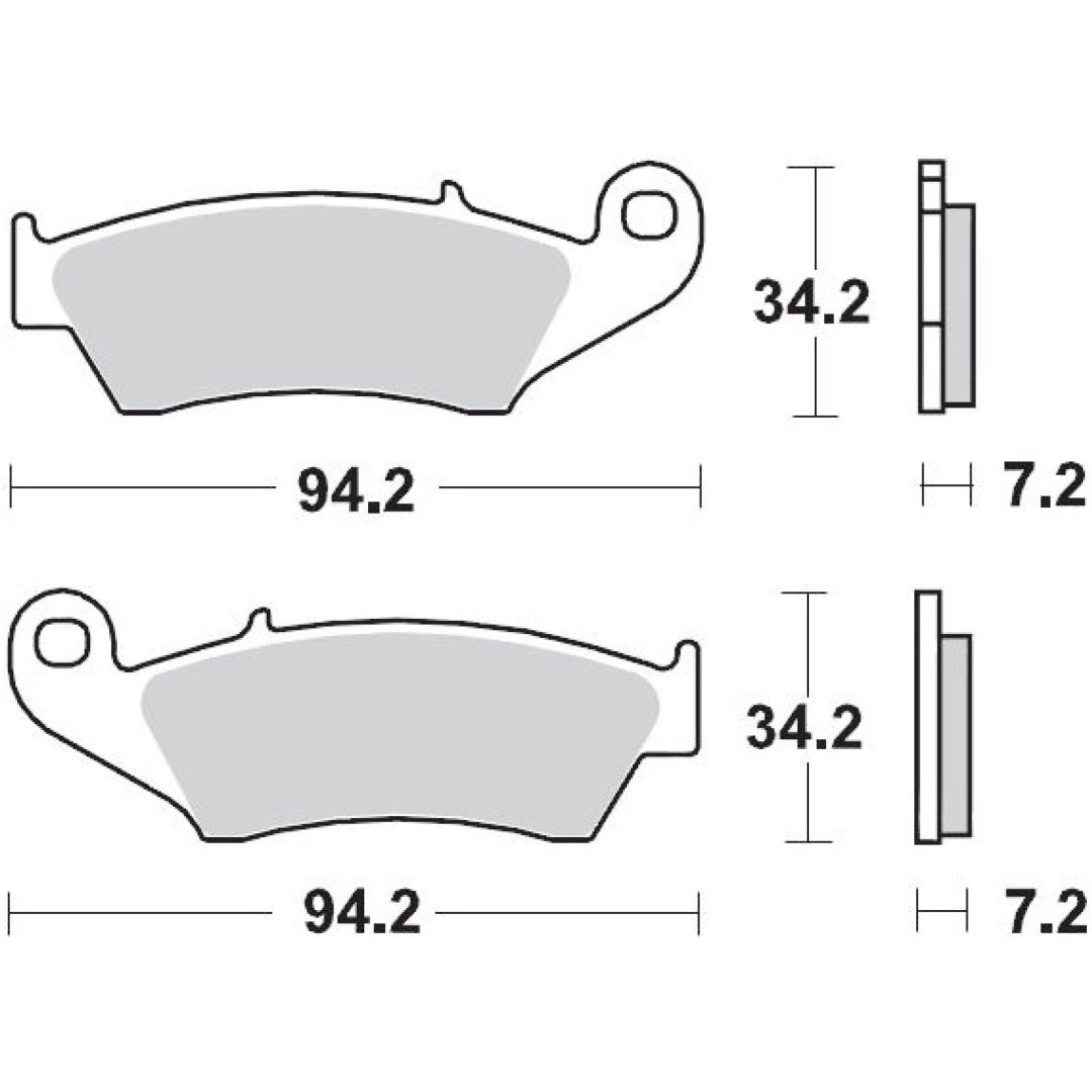 Bromsbelägg FRAM Sinter MOTO-MASTER BRAKE PAD SINTER RACE MX
