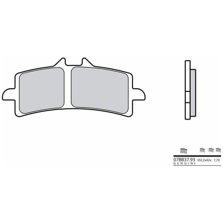 Bromsbelägg FRAM Sinter Sport Brembo Frambelägg – bild 2