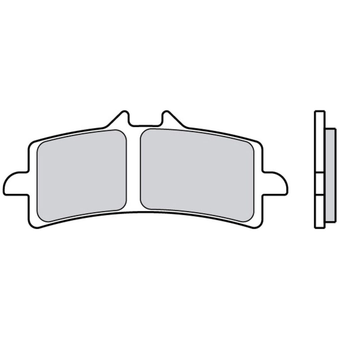 Bromsbelägg FRAM Sinter Sport Brembo Frambelägg – bild 3