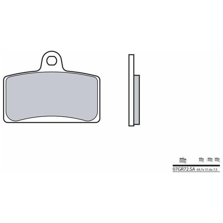 Bromsbelägg FRAM Sinter Sport Brembo Frambelägg – bild 2