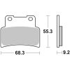 Bromsbelägg FRAM Sinter Sport Brembo Frambelägg – miniatyr 1