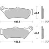 Bromsbelägg FRAM Sinter Sport Brembo Frambelägg – miniatyr 1