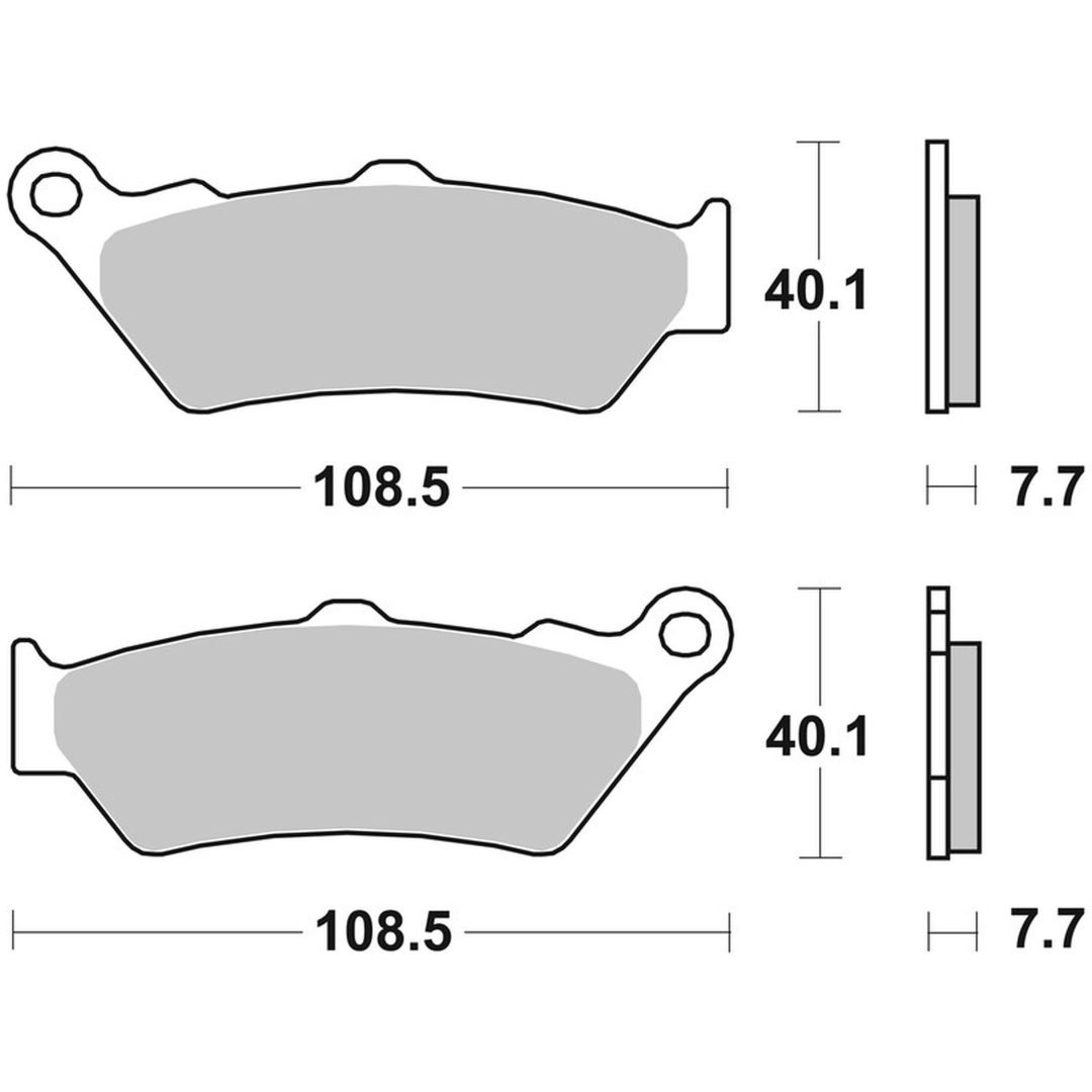 Bromsbelägg FRAM Sinter Sport Brembo Frambelägg