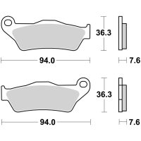 Bromsbelägg FRAM Sinter Sport Brembo