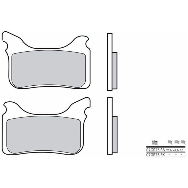 Bromsbelägg FRAM Sinter Sport Brembo Frambelägg – bild 2