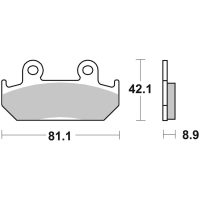 Bromsbelägg FRAM Sinter Sport Brembo