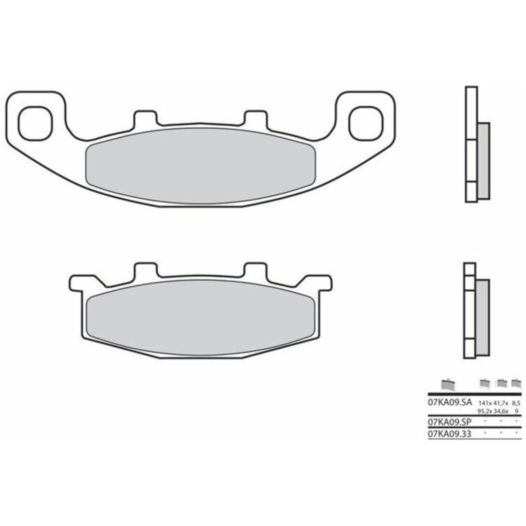 Bromsbelägg FRAM Sinter Sport Brembo Frambelägg
