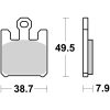 Bromsbelägg FRAM Sinter Sport Brembo Frambelägg – miniatyr 1