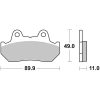Bromsbelägg FRAM Sinter Sport Brembo Frambelägg – miniatyr 1