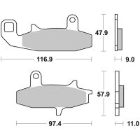 Bromsbelägg FRAM Sinter Sport Brembo