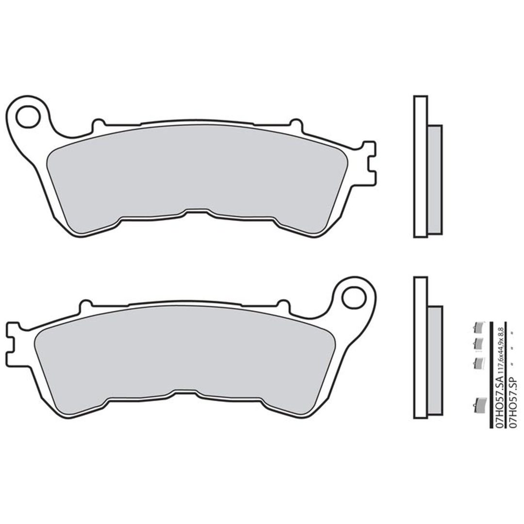 Bromsbelägg FRAM Sintrad Metall Brembo – bild 2