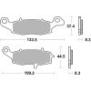 Bromsbelägg FRAM Sintrad Metall Brembo – miniatyr 1
