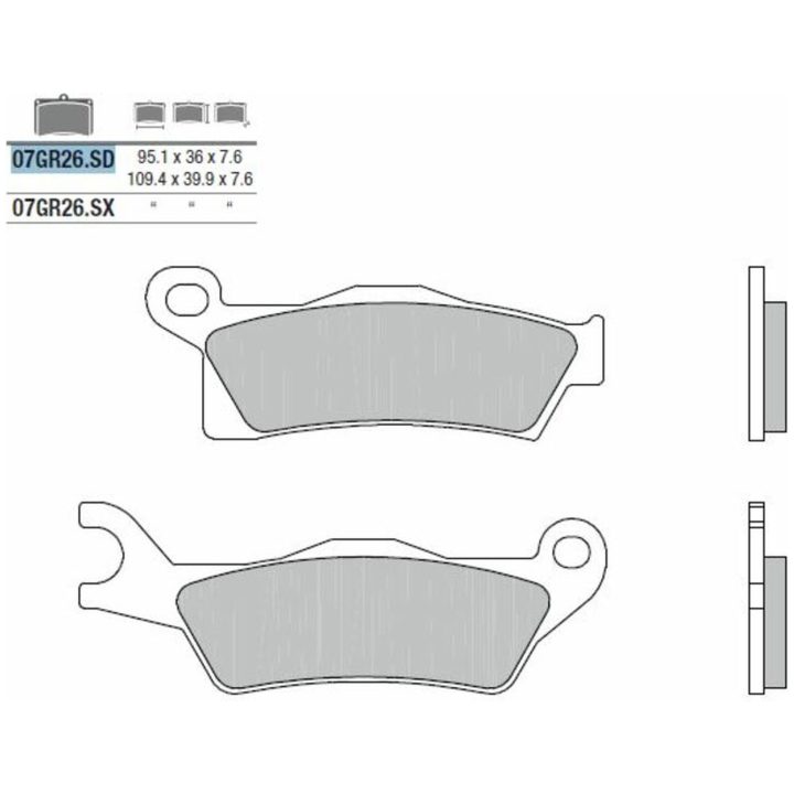Bromsbelägg FRAM Sintrad Metall Brembo – bild 2
