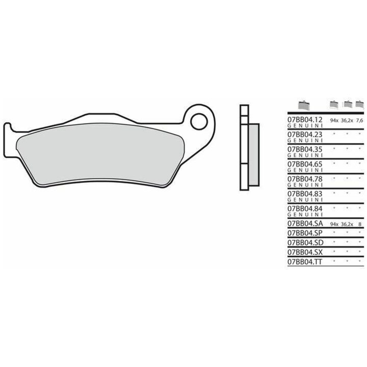 Bromsbelägg FRAM Sintrad Metall Brembo – bild 2