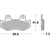 Bromsbelägg FRAM Sintrad Metall Brembo – miniatyr 1