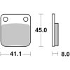 Bromsbelägg FRAM Sintrad Metall Brembo – miniatyr 1