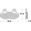Bromsbelägg FRAM Sintrad Metall Brembo – miniatyr 1