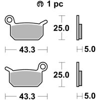 Bromsbelägg FRAM Sintrad Metall Brembo