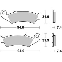 Bromsbelägg FRAM Sintrad Metall Brembo
