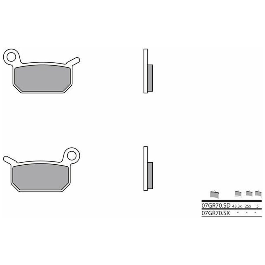 Bromsbelägg FRAM Sintrad Metall Brembo – bild 2