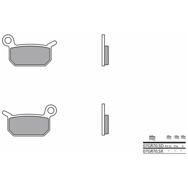 Bromsbelägg FRAM Sintrad Metall Brembo – bild 2