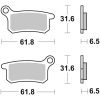Bromsbelägg FRAM Sintrad Metall Brembo – miniatyr 1