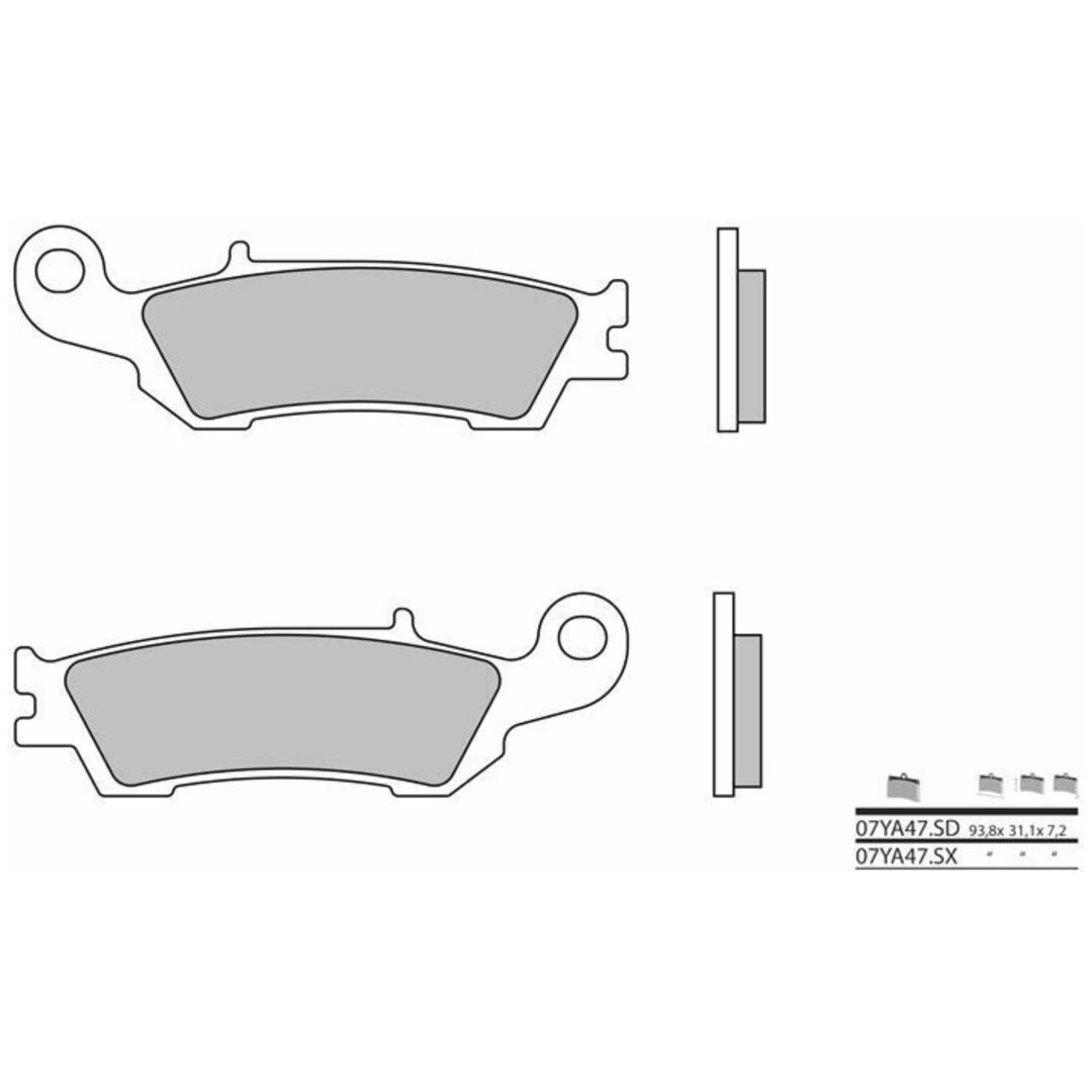 Bromsbelägg FRAM Sintrad Metall Brembo