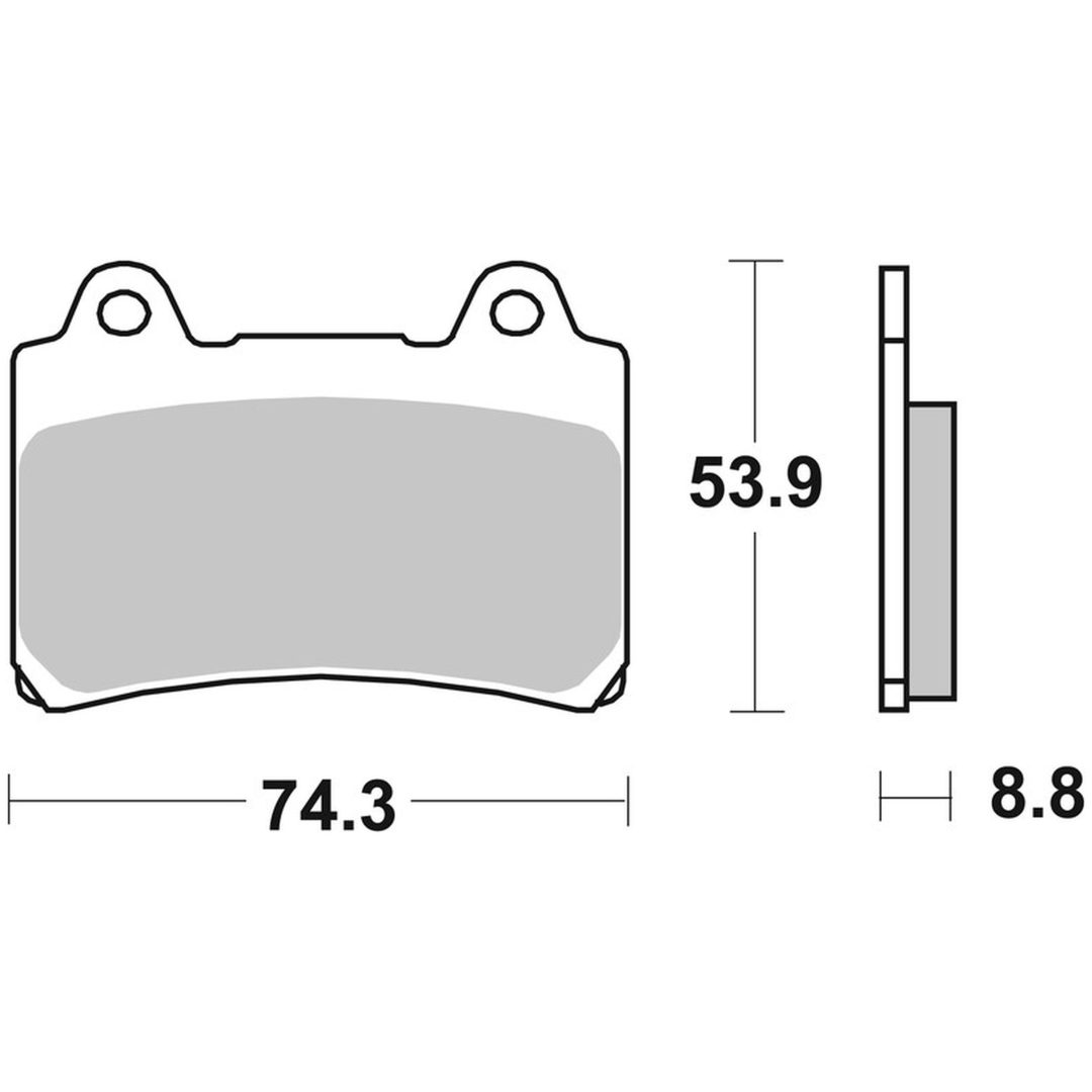 Bromsbelägg FRAM Sintrad Metall Brembo