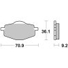 Bromsbelägg FRAM Sintrad Metall Brembo – miniatyr 1
