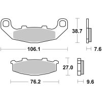 Bromsbelägg FRAM Sintrad Metall Brembo