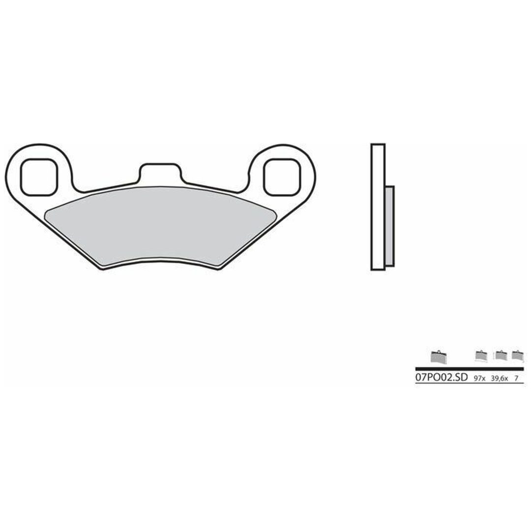 Bromsbelägg FRAM Sintrad Metall Brembo