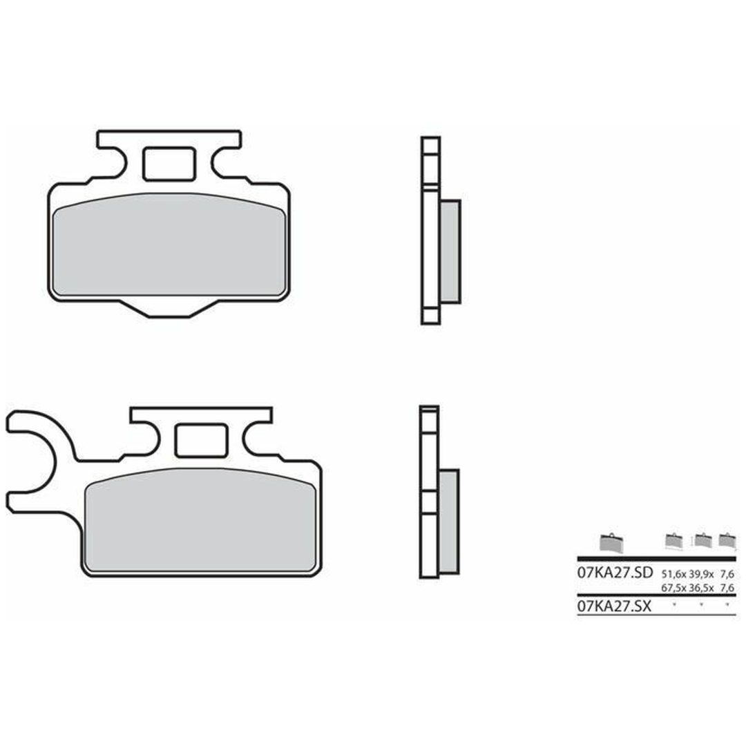 Bromsbelägg FRAM Sintrad Metall Brembo – bild 2