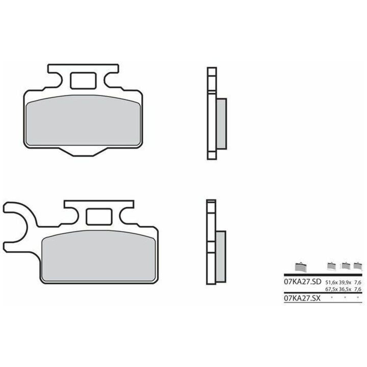 Bromsbelägg FRAM Sintrad Metall Brembo – bild 2