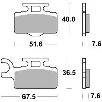 Bromsbelägg FRAM Sintrad Metall Brembo