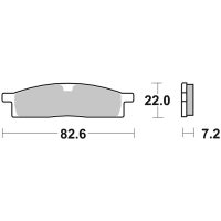 Bromsbelägg FRAM Sintrad Metall Brembo
