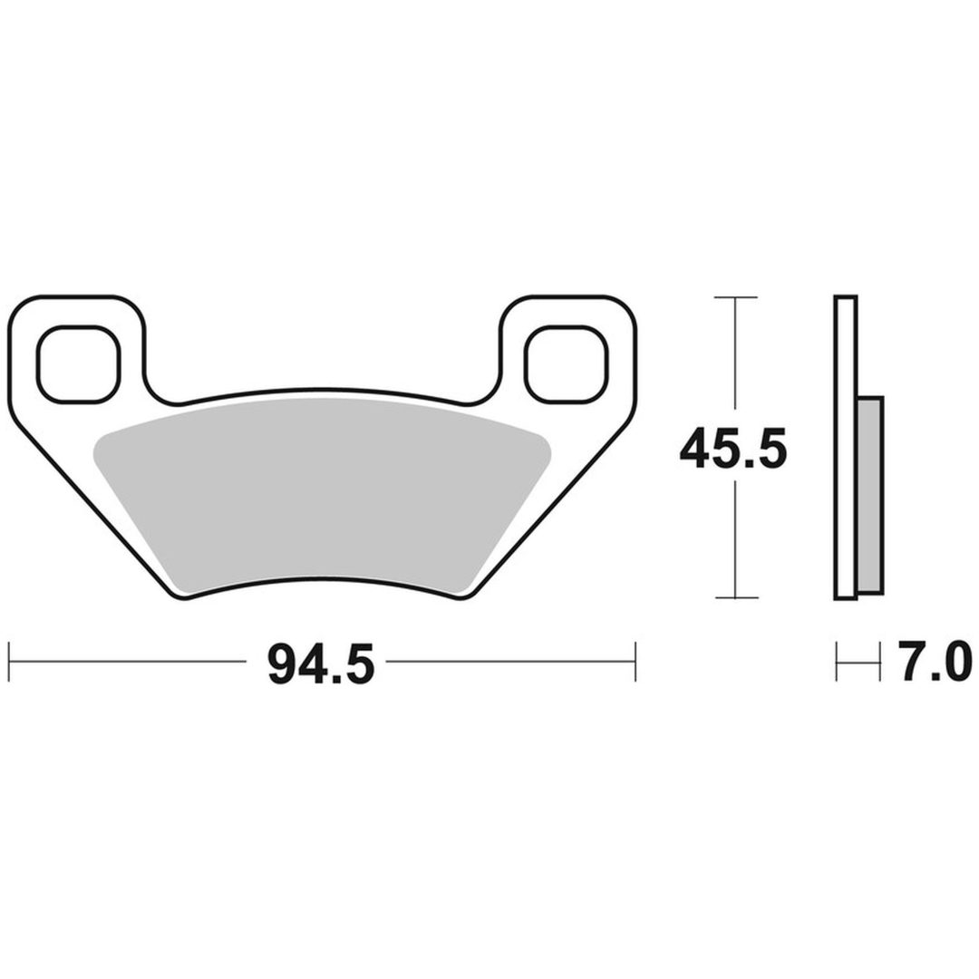 Bromsbelägg FRAM Sintrad Metall Brembo