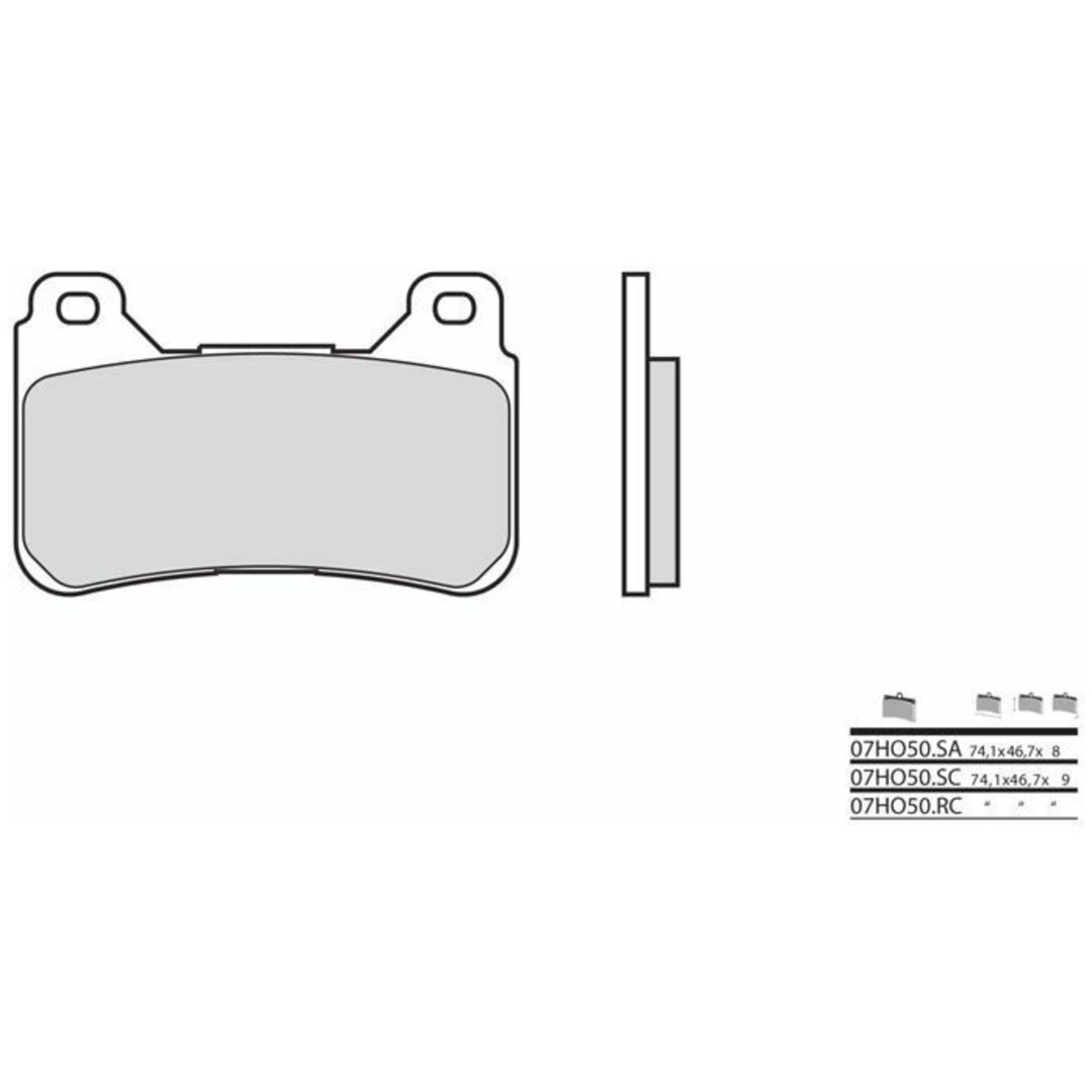 Bromsbelägg FRAM Sintrad Metall Brembo Frambelägg
