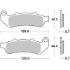 Bromsbelägg FRAM Sintrad Metall Brembo Frambelägg – miniatyr 1