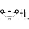 Bromsbelägg FRAM Sintrad Metall Tecnium – miniatyr 2