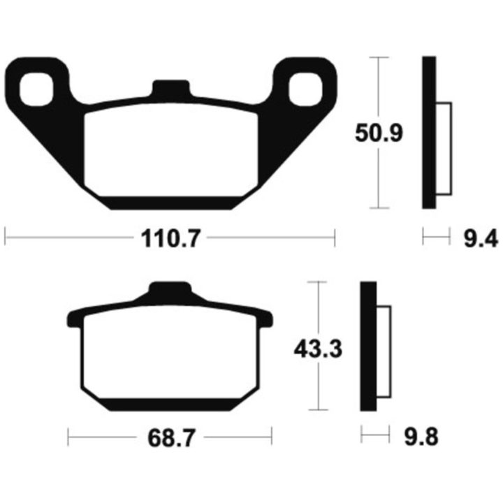 Bromsbelägg FRAM Sintrad Metall Tecnium – bild 2
