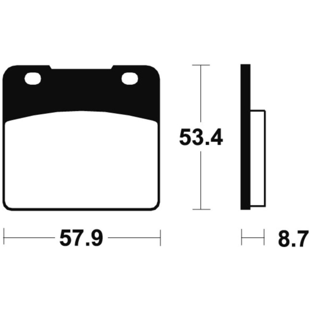 Bromsbelägg FRAM Sintrad Metall Tecnium – bild 2