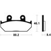 Bromsbelägg FRAM Sintrad Metall Tecnium – miniatyr 2