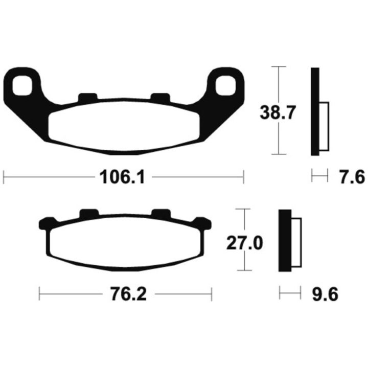 Bromsbelägg FRAM Sintrad Metall Tecnium – bild 2
